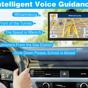 Innocruise X20 7-inch GPS Navigation with FM Transmitter, Global Map Navigation Optional, Multi-language Settings, MP3 Playback, Online Map Updates, for Cars/Van/Trucks