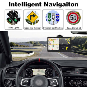 Innocruise X20 7-inch GPS Navigation with FM Transmitter, Global Map Navigation Optional, Multi-language Settings, MP3 Playback, Online Map Updates, for Cars/Van/Trucks