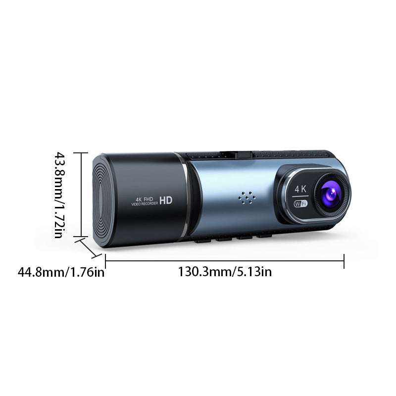 Innocruise Dashcam Car Front Rear 4K+ 1080P+ 1080P, Dash Cam Car Camera 3.18" IPS Screen, Free 128 GB Card, 5.8 GHz WiFi, GPS, 170° Wide Angle WDR, IR Night Vision