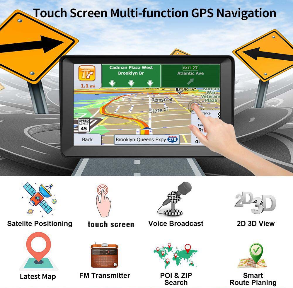 Innocruise X20H 7-inch GPS navigation devices for car/truck/camper 2025 with Europe map – voice guidance, POI & speed warning, lifetime free map updates