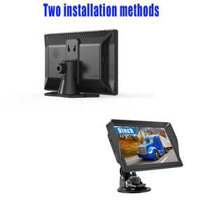 Innocruise X90 GPS navigation for cars, trucks, and motorcycles, with 2025 maps of Europe, a 9-inch car navigation system with free map updates, POI speed warnings, and voice guidance.