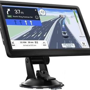 Innocruise X90 GPS navigation for cars, trucks, and motorcycles, with 2025 maps of Europe, a 9-inch car navigation system with free map updates, POI speed warnings, and voice guidance.